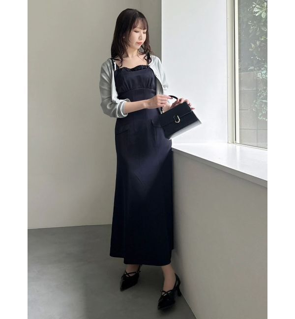 dazzlin「レイヤードライクリボンキャミワンピース」|ワンピース|