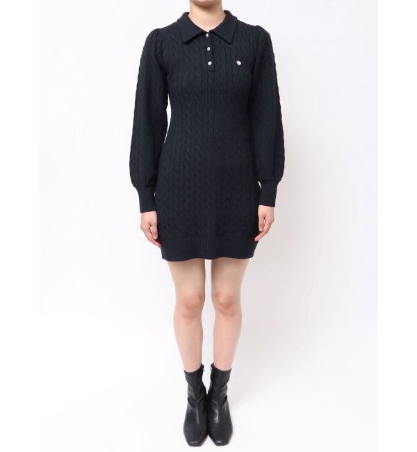 dazzlin「【POLO BCSコラボ/20周年記念復刻！】ケーブルポロニットワンピース」|ワンピース|