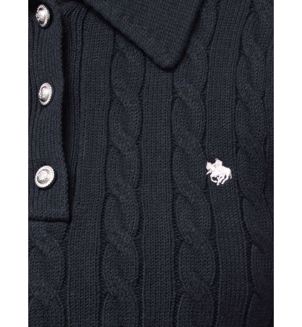 dazzlin「【POLO BCSコラボ/20周年記念復刻！】ケーブルポロニットワンピース」|ワンピース|