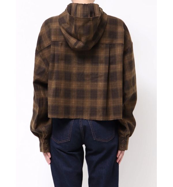 EMODA「クロップフードシャツ」|シャツ・ブラウス|