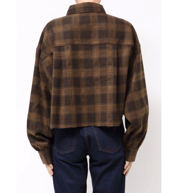 EMODA「クロップフードシャツ」|シャツ・ブラウス|