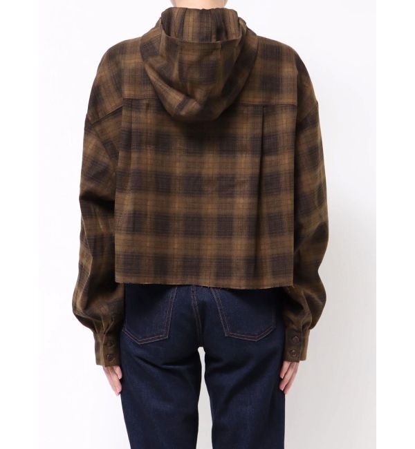 EMODA「クロップフードシャツ」|シャツ・ブラウス|