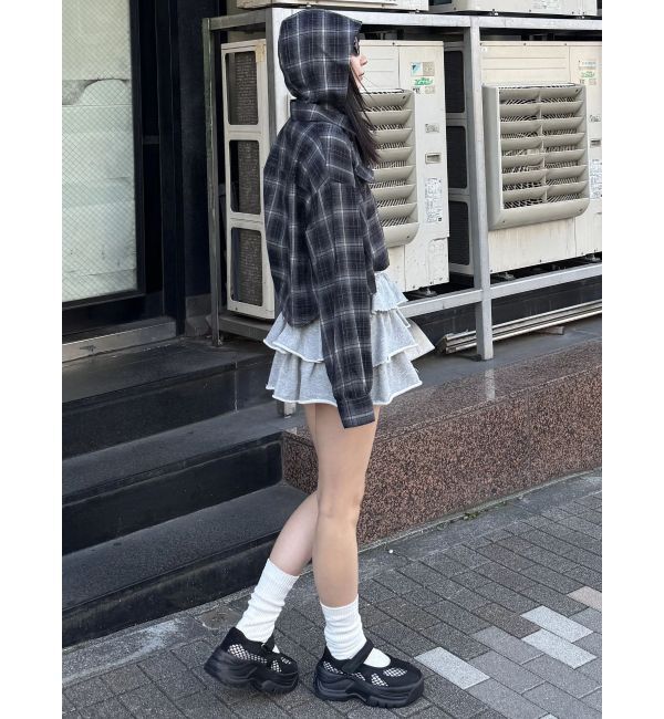 EMODA「クロップフードシャツ」|シャツ・ブラウス|