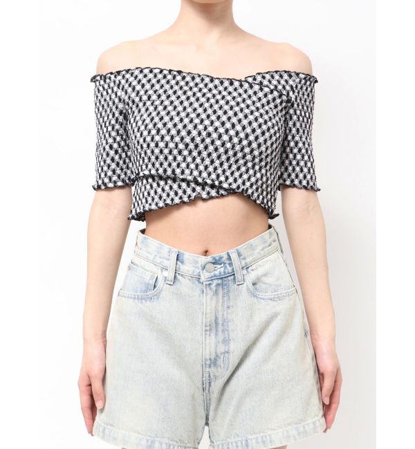 EMODA「フィットクロスバンドトップ」|Tシャツ・カットソー|