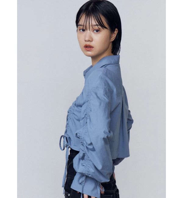 EMODA「ストリングリボンショートシャツ」|シャツ・ブラウス|