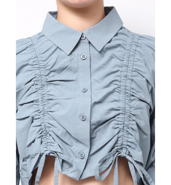 EMODA「ストリングリボンショートシャツ」|シャツ・ブラウス|