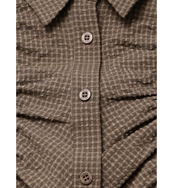 EMODA「ストリングリボンショートシャツ」|シャツ・ブラウス|