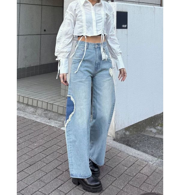 EMODA「ストリングリボンショートシャツ」|シャツ・ブラウス|