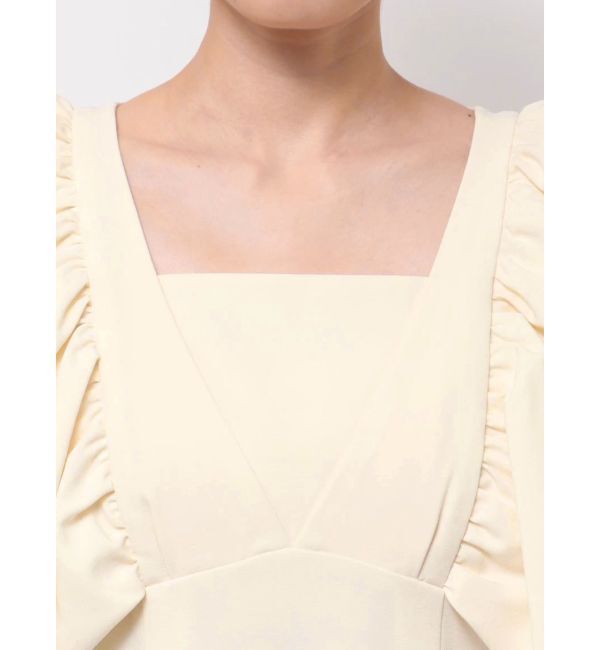 MERCURYDUO「リネンライクバックレースアップワンピース」|ワンピース|