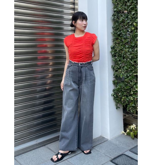 MURUA「ランダムシャーリングトップス」|Tシャツ・カットソー|