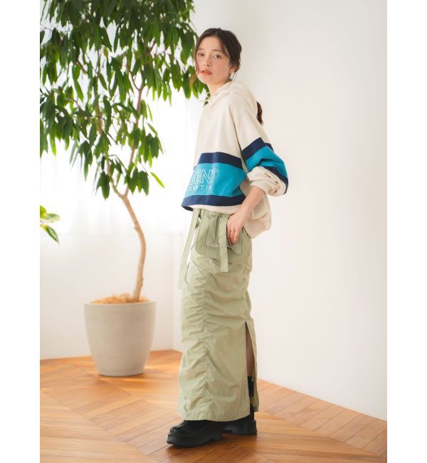 Ungrid「ポケットデザインギャザースカート」|スカート|