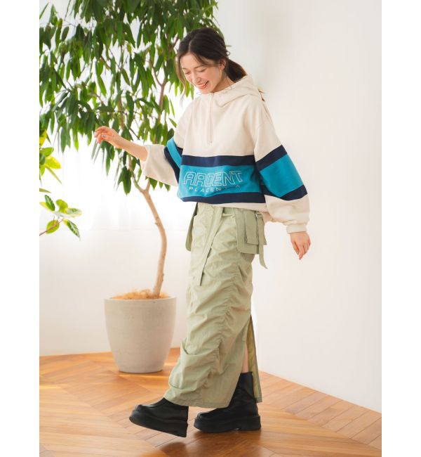 Ungrid「ポケットデザインギャザースカート」|スカート|