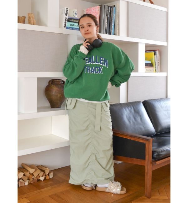 Ungrid「ポケットデザインギャザースカート」|スカート|