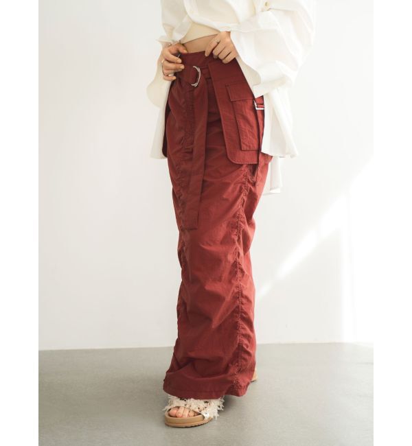 Ungrid「ポケットデザインギャザースカート」|スカート|