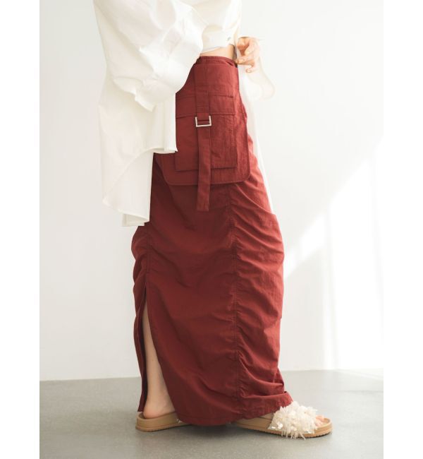 Ungrid「ポケットデザインギャザースカート」|スカート|