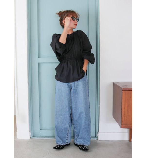 Ungrid「バックオープンボリュームブラウス」|シャツ・ブラウス|