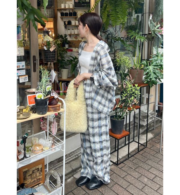 Ungrid「チェックラフパンツ」|その他|