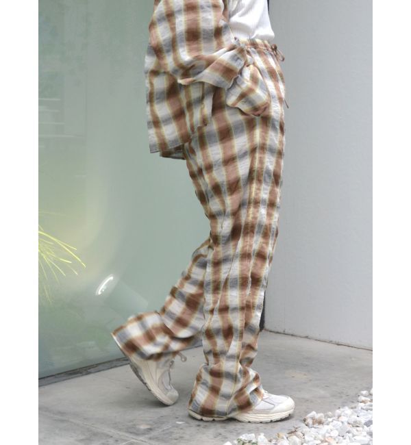 Ungrid「チェックラフパンツ」|その他|