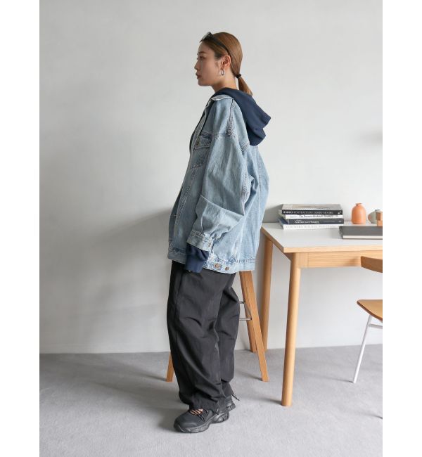 Ungrid「ナイロン混ボリュームラフパンツ」|その他|