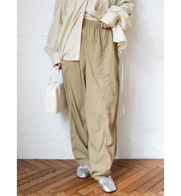 Ungrid「ナイロン混ボリュームラフパンツ」|その他|