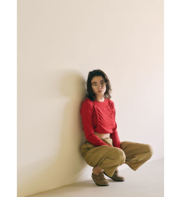 Ungrid「ナイロン混ボリュームラフパンツ」|その他|