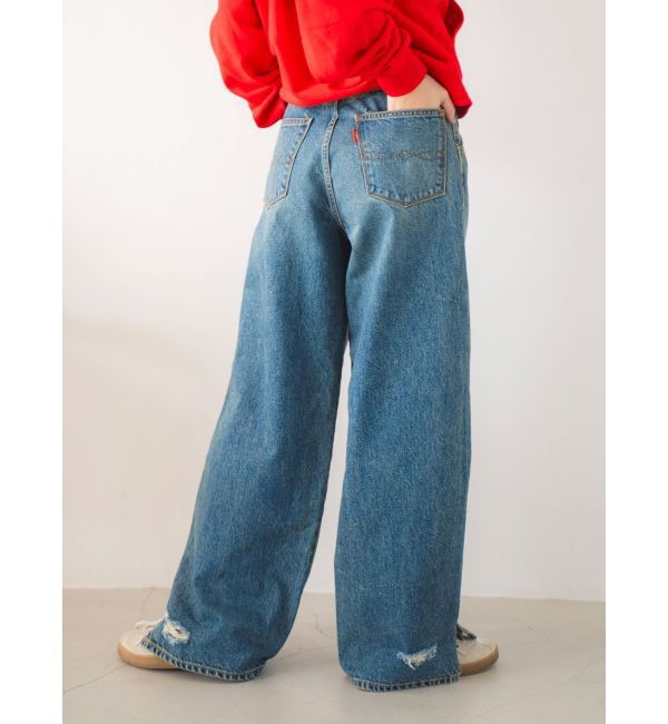 Ungrid「ヘムスリットクラッシュデザインデニム」|デニム|