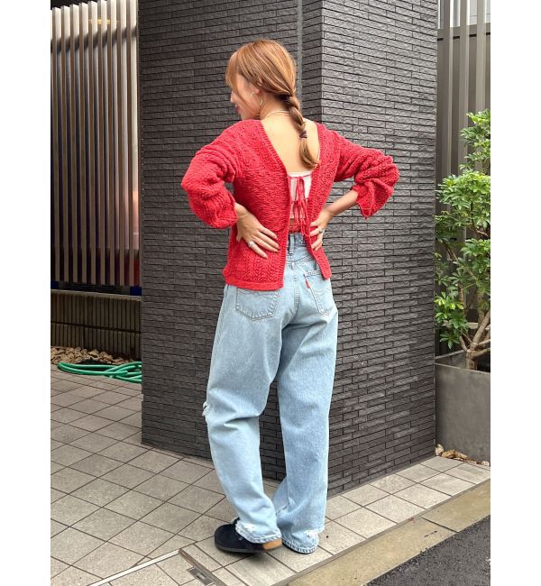 Ungrid「ヘムスリットクラッシュデザインデニム」|デニム|