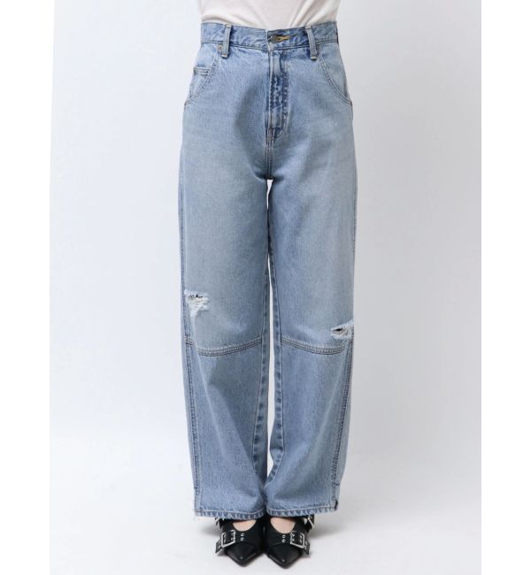 Ungrid「ヘムスリットクラッシュデザインデニム」|デニム|