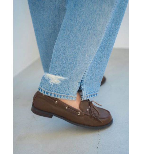 Ungrid「ヘムスリットクラッシュデザインデニム」|デニム|