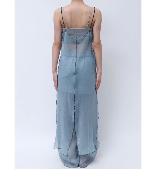 Ungrid「カラーパイピングシアーキャミワンピース」|ワンピース|