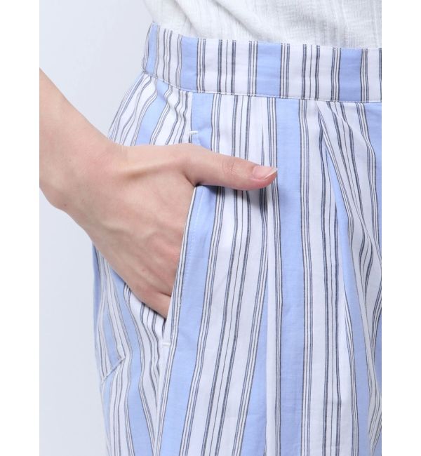 Ungrid「ウエストタックストライプパンツ」|その他|