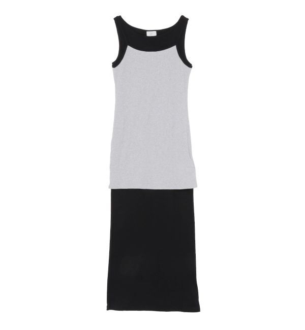 Ungrid「レイヤードデザインノースリワンピース」|ワンピース|