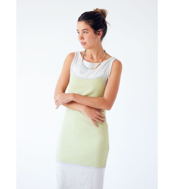 Ungrid「レイヤードデザインノースリワンピース」|ワンピース|