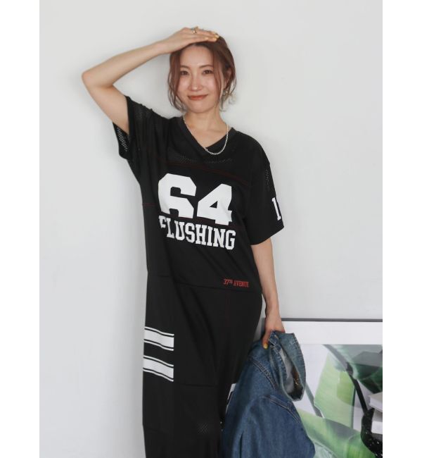 Ungrid「ロゴデザインカットワンピース」|ワンピース|