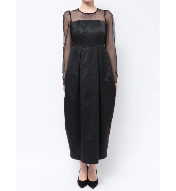 LAGUNAMOON「LADYジャガードコクーンドレス」|ドレス|