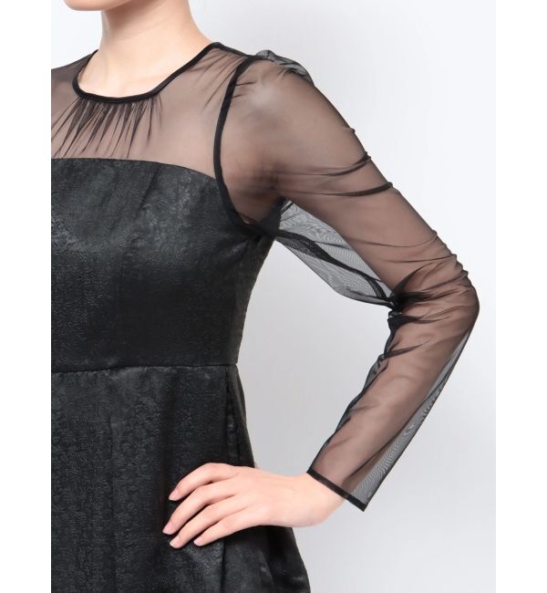 LAGUNAMOON「LADYジャガードコクーンドレス」|ドレス|