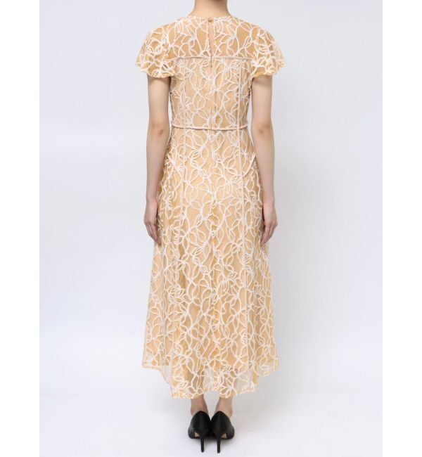 LAGUNAMOON「LADYパイピングビスチェレースワンピース」|ドレス|