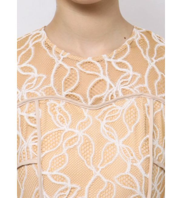 LAGUNAMOON「LADYパイピングビスチェレースワンピース」|ドレス|