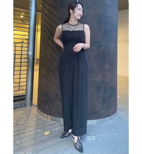 LAGUNAMOON「LADYチュールオフショルパンツドレス」|ドレス|