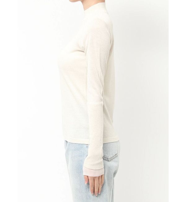 LAGUNAMOON「シアーラメボトルネックプルオーバー」|ニット・セーター|