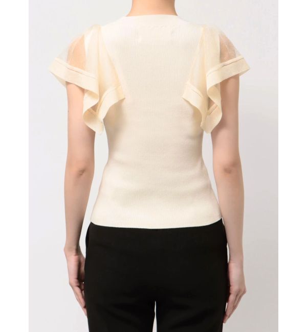 LAGUNAMOON「ハンカチーフスリーブニットプルオーバー」|ニット・セーター|