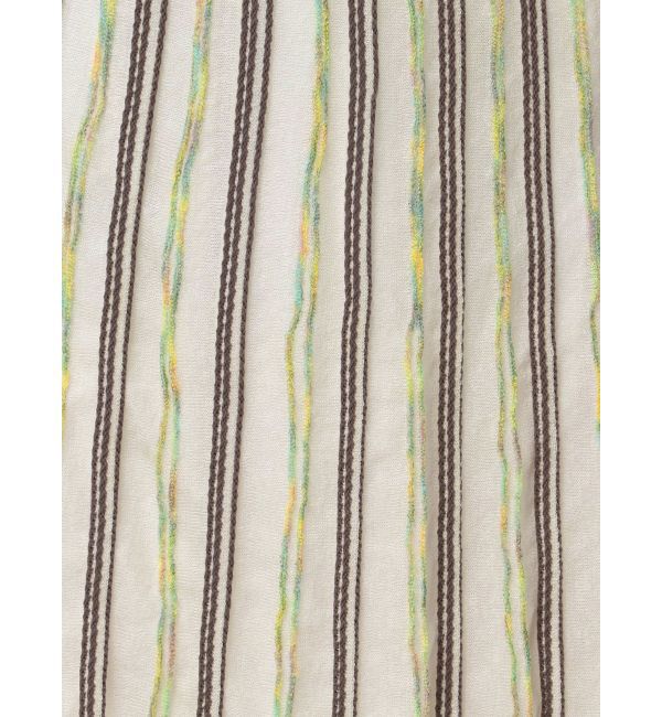 LAGUNAMOON「MIXストライプアシメヘムニットスカート」|スカート|