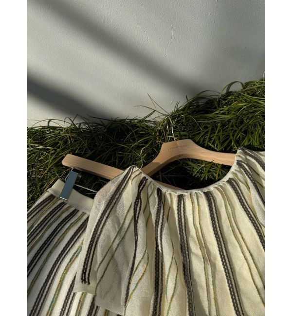 LAGUNAMOON「MIXストライプアシメヘムニットスカート」|スカート|