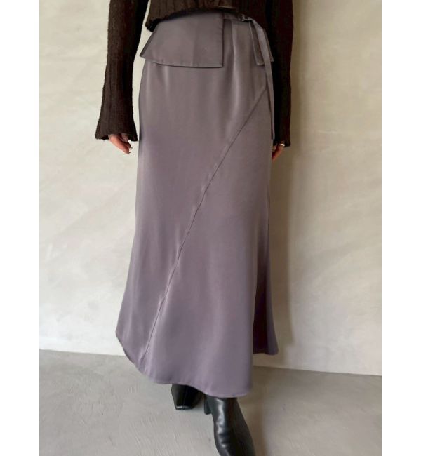 LAGUNAMOON「ラペルベルトセットナローフレアスカート」|スカート|