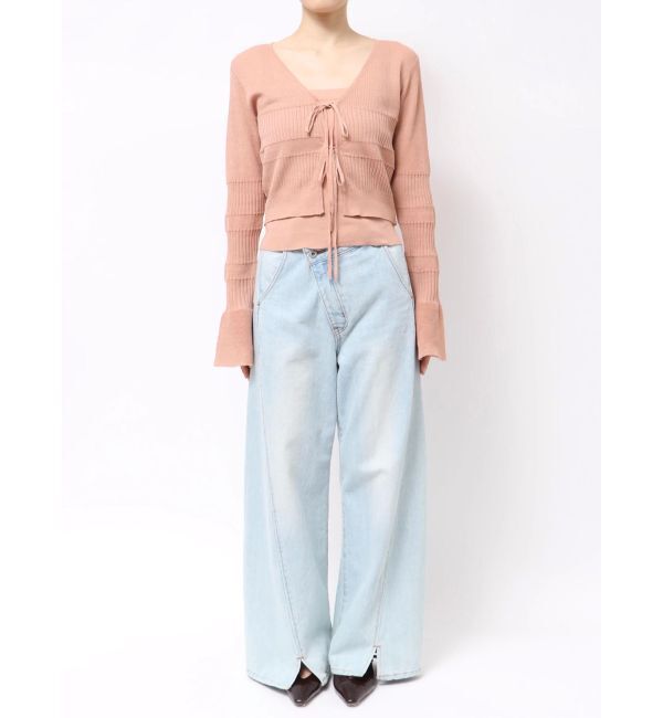 LAGUNAMOON「スパークラメリボンニットアンサンブル」|ニット・セーター|