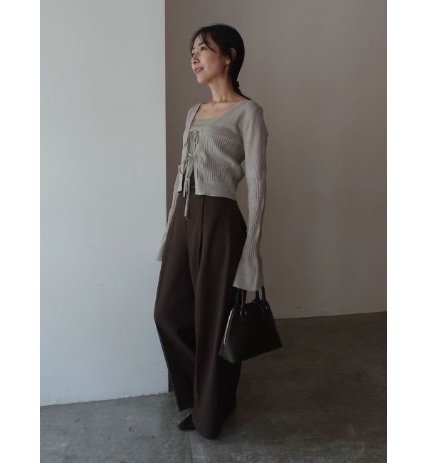 LAGUNAMOON「スパークラメリボンニットアンサンブル」|ニット・セーター|