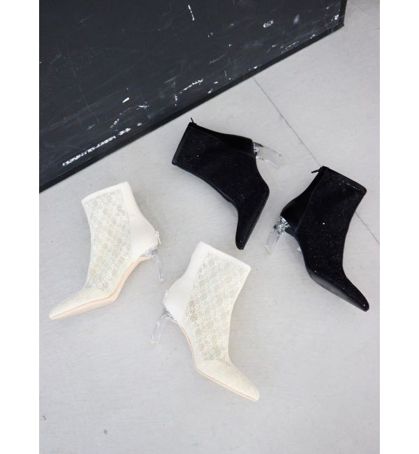 EVRIS「スパンコールスキンショートブーツ」|ショートブーツ|