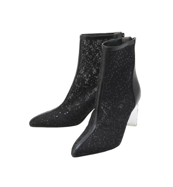 EVRIS「スパンコールスキンショートブーツ」|ショートブーツ|