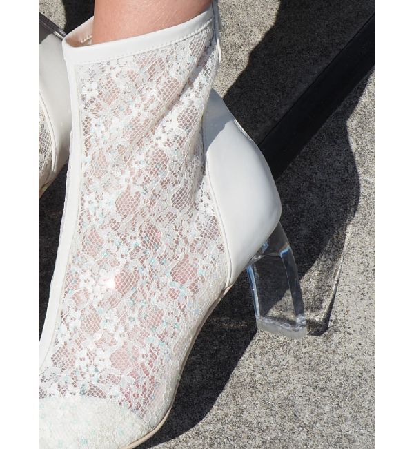 EVRIS「スパンコールスキンショートブーツ」|ショートブーツ|