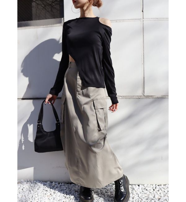 EVRIS「カッティングシアートップス」|Tシャツ・カットソー|